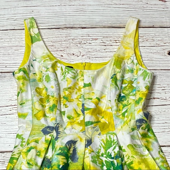 Nine West Floral Print A-Line Dress Sz 6 - Picture 7 of 16